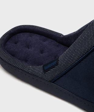Chaussons mules à discrets motifs homme - Isotoner vue6 - ISOTONER - GEMO
