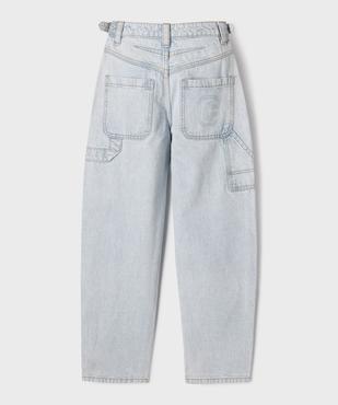 Jean barrel en denim délavé fille - Camps United vue3 - CAMPS - GEMO