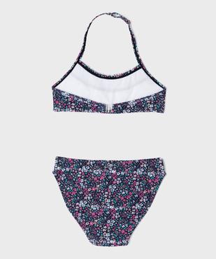 Maillot de bain 2 pièces à fleurs et volants fille vue4 - GEMO (ENFANT) - GEMO