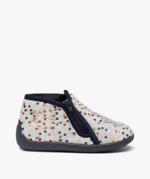 Chaussons bébé fille bottillons à pois brillants – LuluCastagnette vue1 - LULU CASTAGNETT - GEMO