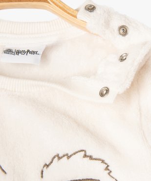 Pyjama 2 pièces velours motif Hedwige bébé fille - Harry Potter vue3 - DISNEY BABY - GEMO