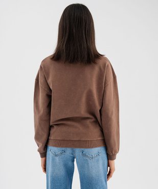 Sweat loose délavé à clous étoilés femme vue3 - GEMO(FEMME PAP) - GEMO