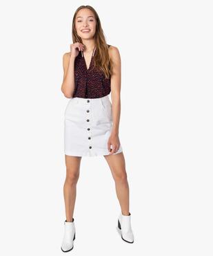 Débardeur femme fluide imprimé à col V sportswear vue5 - GEMO(FEMME PAP) - GEMO