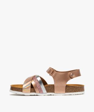 Sandales fille à brides pailletées et irisées vue3 - GEMO (ENFANT) - GEMO