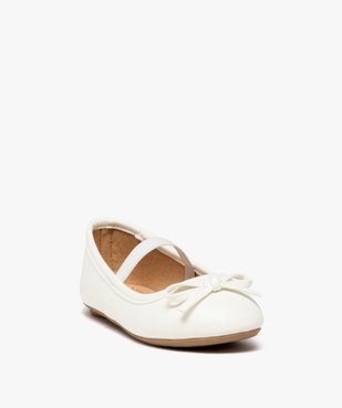 Ballerines fille unies à bride élastique et nœud décoratif vue3 - LOVELY WINGS - GEMO
