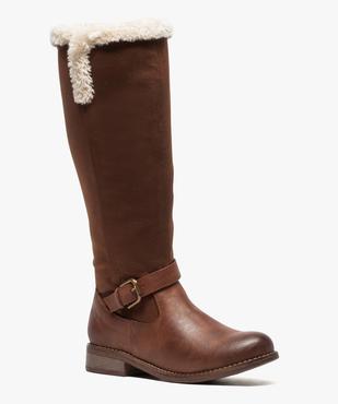Bottes femme avec doublure chaude vue2 - GEMO (CASUAL) - GEMO