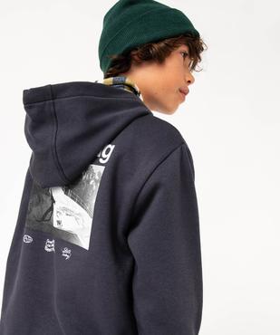 Sweat à capuche imprimé garçon vue1 - GEMO (JUNIOR) - GEMO