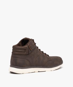 Baskets homme semi-montantes avec intérieur fourré vue4 - GEMO (CASUAL) - GEMO