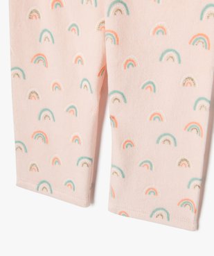 Pyjama en velours 2 pièces bébé fille vue3 - GEMO 4G BEBE - GEMO