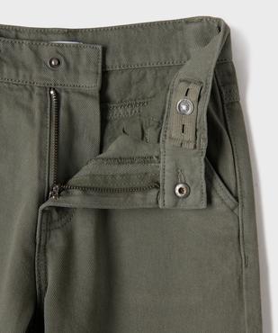Pantalon wide leg en coton garçon vue2 - GEMO (ENFANT) - GEMO
