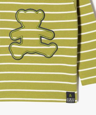Tee-shirt à manches longues rayé bébé garçon - LuluCastagnette vue2 - LULUCASTAGNETTE - GEMO