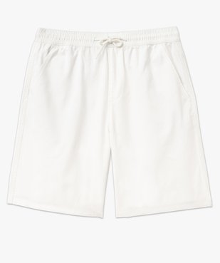 Bermuda en toile de coton à taille élastiquée homme vue4 - GEMO (HOMME) - GEMO