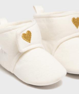 Chaussons de naissance montants en jersey à scratch bébé fille vue6 - LITTLE LOVE GEMO FOR GOOD - GEMO