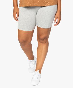 Short femme grande taille en maille à taille élastiquée vue1 - GEMO 4G GT - GEMO