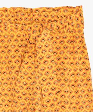 Pantalon fille fluide avec taille élastiquée  vue2 - GEMO (ENFANT) - GEMO