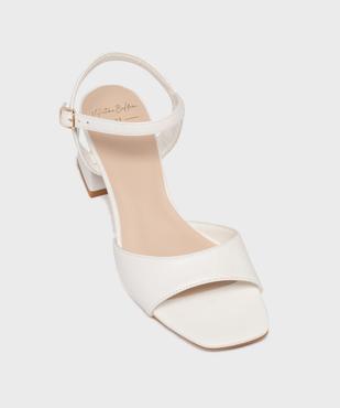 Sandales à talon toucher velours femme - Valentina Baldano vue5 - VALENTINA BALDA - GEMO