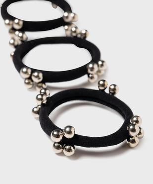 Elastiques pour les cheveux avec perles (lot de 3) vue2 - GEMO (ACCESS) - GEMO
