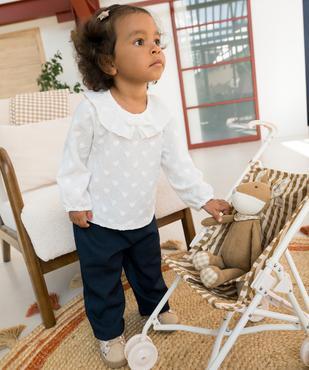 Blouse col volanté bébé fille vue6 - GEMO(BEBE DEBT) - GEMO