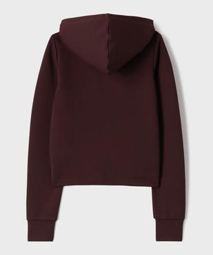 Sweat zippé à capuche spécial sport fille vue3 - GEMO (JUNIOR) - GEMO