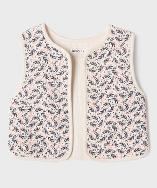 Gilet sans manches à motifs fleuris fille vue1 - GEMO (ENFANT) - GEMO