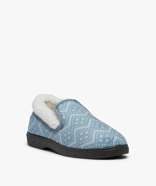 Pantoufles femme à doublure fourrée en sherpa vue2 - GEMO(HOMWR FEM) - GEMO