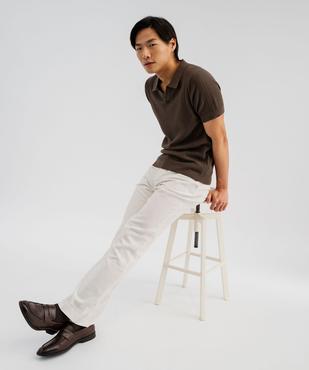 Polo à manches courtes en maille fantaisie homme vue4 - GEMO (HOMME) - GEMO