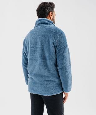 Veste d'intérieur en polaire duveteuse à col camionneur homme - Roadsign vue4 - ROADSIGN - GEMO