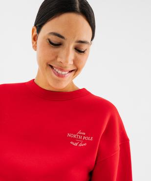 Sweat de Noël femme vue3 - GEMO 4G FEMME - GEMO
