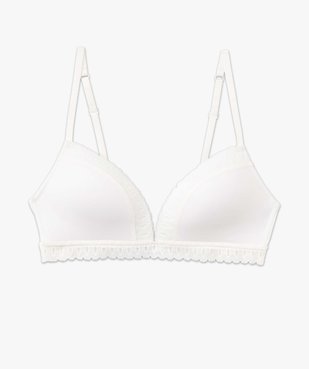 Soutien-gorge triangle avec bonnets paddés  vue4 - GEMO(HOMWR FEM) - GEMO