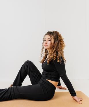 Legging en coton stretch coupe flare fille vue6 - GEMO 4G FILLE - GEMO