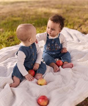 Ensemble 2 pièces salopette et body bébé fille - LuluCastagnette vue7 - LULUCASTAGNETTE - GEMO