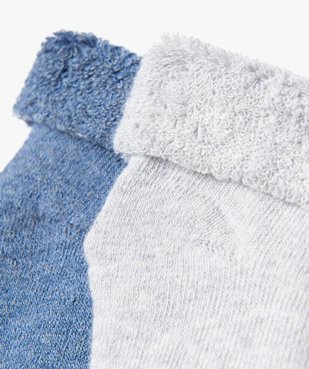 Chaussettes en maille bouclette douillette bébé (lot de 2) vue2 - GEMO 4G BEBE - GEMO