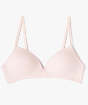 Soutien-gorge fille forme triangle avec bonnets paddés vue1 - GEMO 4G FILLE - GEMO