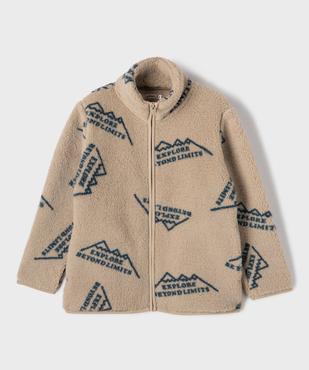 Sweat zippé polaire garçon vue1 - GEMO (ENFANT) - GEMO