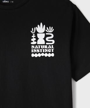 Tee-shirt manches courtes à motif estival garçon vue2 - GEMO (JUNIOR) - GEMO