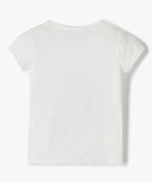 Tee-shirt fille à manches courtes avec motif Noël vue3 - GEMO (ENFANT) - GEMO