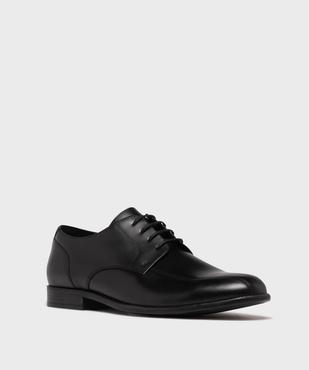 Derbies en cuir surpiqués homme - Tanéo vue2 - TANEO - GEMO