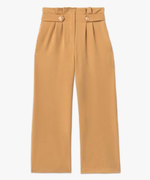 Pantacourt femme taille haute coupe ample vue4 - GEMO(FEMME PAP) - GEMO