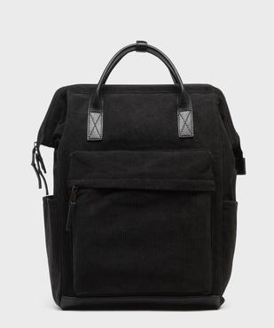 Sac à dos ordinateur en velours côtelé homme vue1 - GEMO (ACCESS) - GEMO