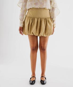 Jupe courte et fluide forme boule femme vue1 - GEMO(FEMME PAP) - GEMO
