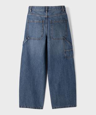 Jean super baggy avec taille ajustable garçon vue3 - GEMO 4G GARCON - GEMO