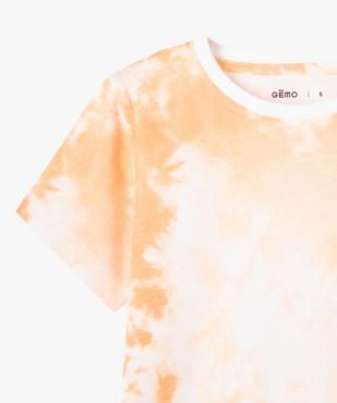 Tee-shirt manches courtes effet tie and dye garçon vue2 - GEMO (ENFANT) - GEMO