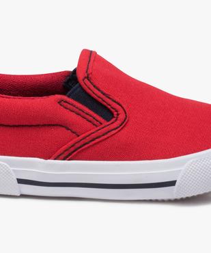 Slip-on garçon en toile bicolores avec col élastiqué vue6 - GEMO (ENFANT) - GEMO