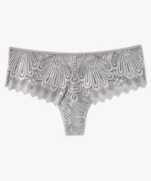 Shorty en dentelle femme vue4 - GEMO(HOMWR FEM) - GEMO