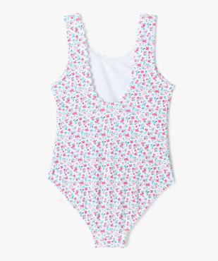 Maillot de bain une pièce à motifs fleuris fille vue3 - GEMO 4G FILLE - GEMO