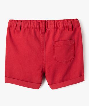 Bermuda chino en coton bébé garçon vue3 - GEMO 4G BEBE - GEMO