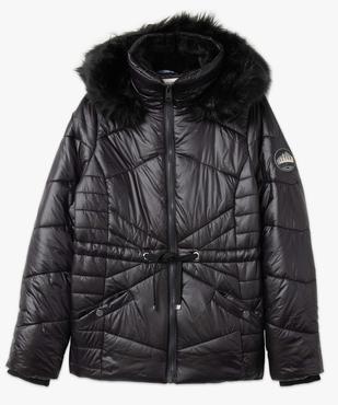 Blouson femme matelassé avec capuche doublée peluche vue4 - GEMO(FEMME PAP) - GEMO