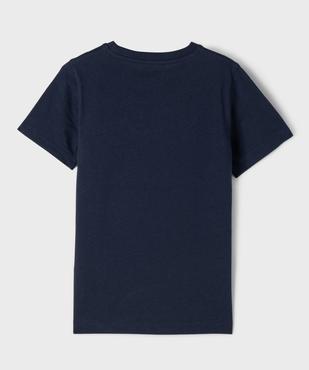 Tee-shirt à manches courtes en coton uni garçon vue3 - GEMO 4G GARCON - GEMO