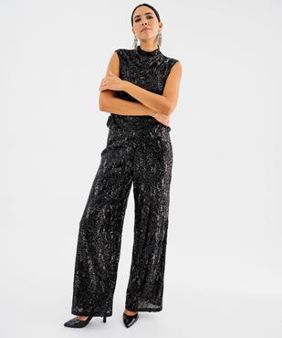 Débardeur à sequins col montant femme vue5 - GEMO(FEMME PAP) - GEMO