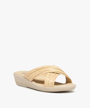Mules femme confort à brides croisées vue2 - GEMO (CONFORT) - GEMO